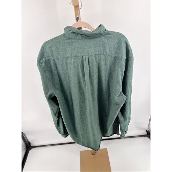 BARBOUR Men’s Long Sleeve Tailored Fit Flannel Shirt Green Size XXL Button Down - Picture 10 of 10